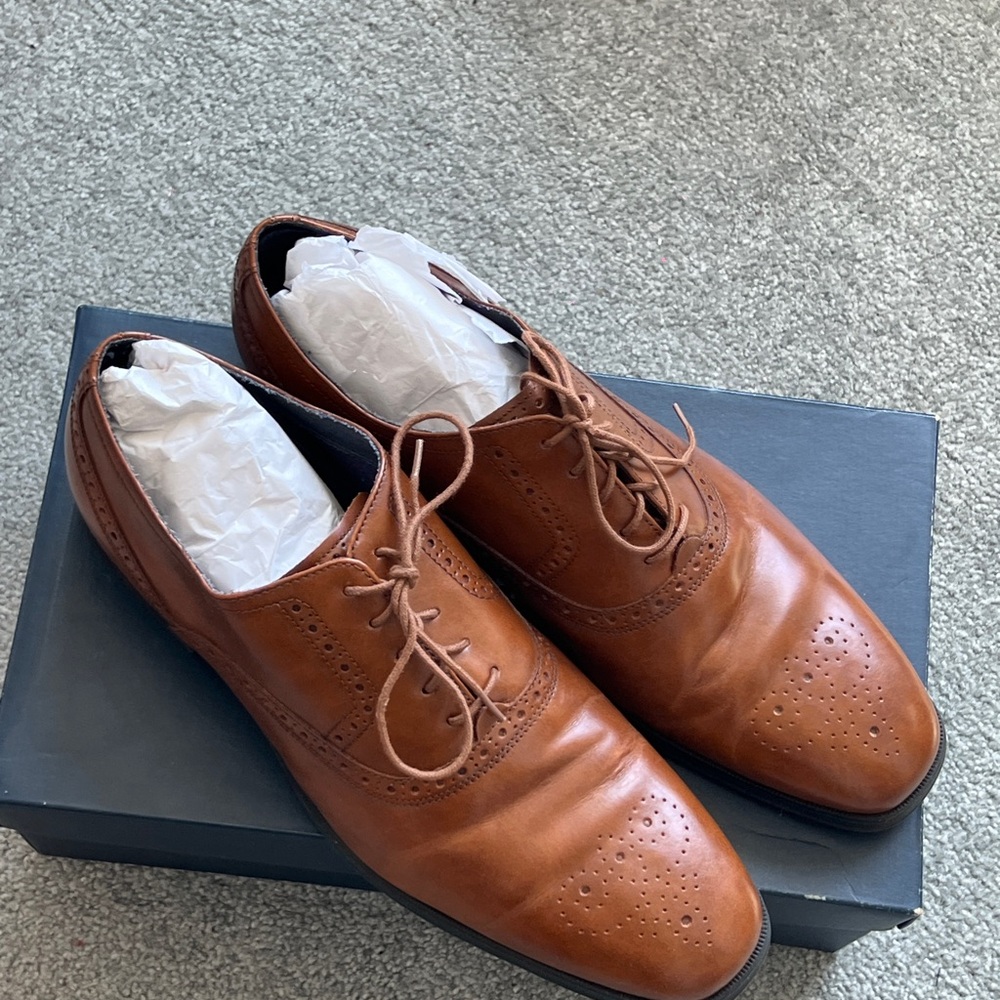 Classic Brown Leather Men's Dress Shoes